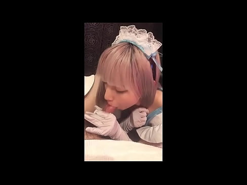 ❤️ Japanisches Idol [mayuka], französisches Dienstmädchenkostüm, Teil 1, Blowjob und Wichsen mit Lotion ❤️ Porno bei uns